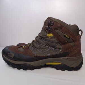 The North Face Mens Storm Mid WP Hiking Boots Brown Gray Vibram Waterproof Sz 10